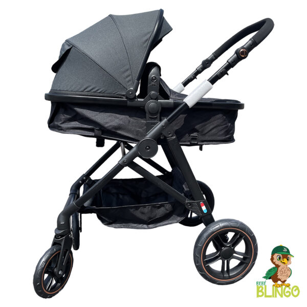 Coche Moises Deluxe (color gris con negro)